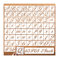 2 Inch Alphabet Stencil Set – Calligraphy, Cursive Letters, Numbers & Symbols