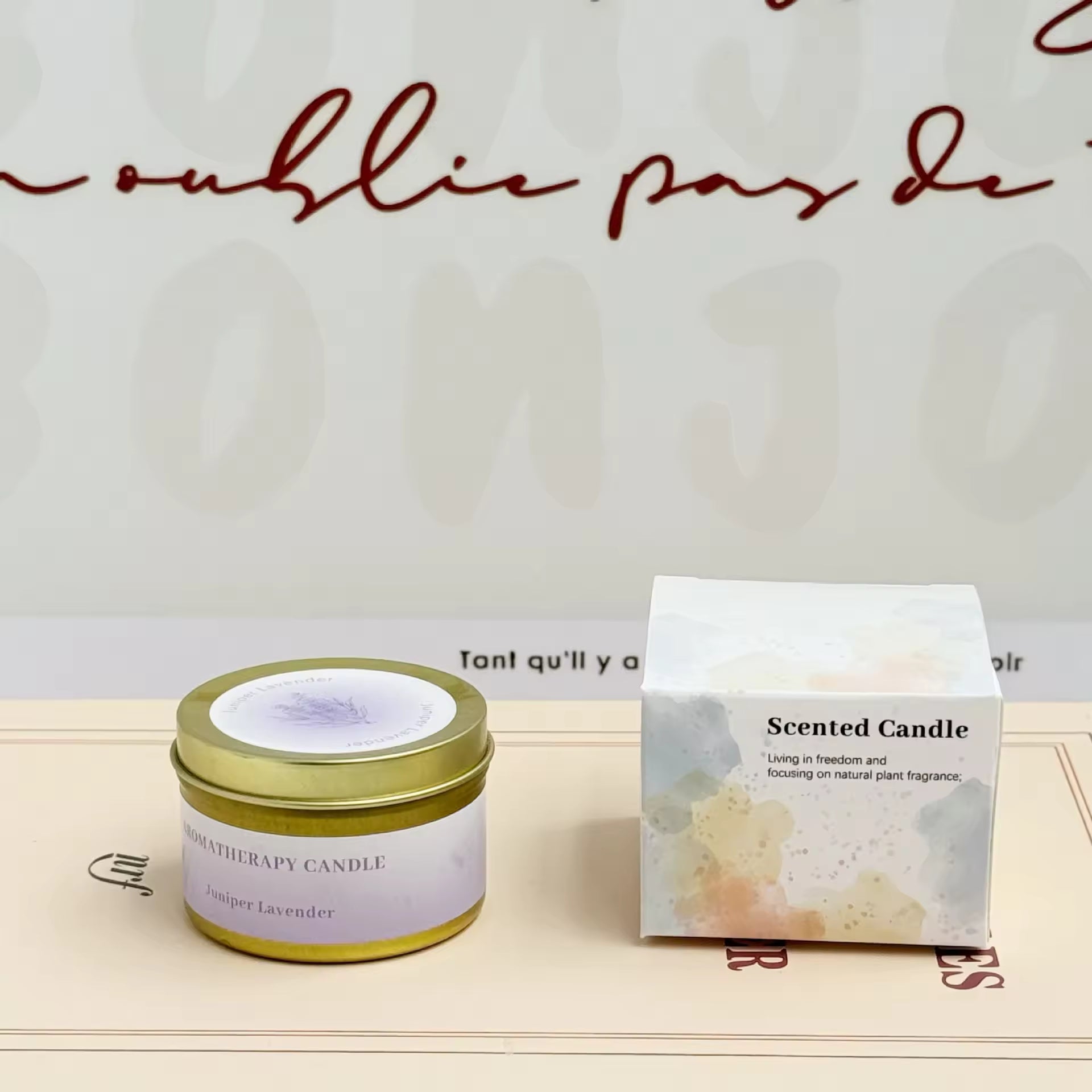 Luxury Soy Wax Candle | Dried Flower Aromatherapy Gift for Women