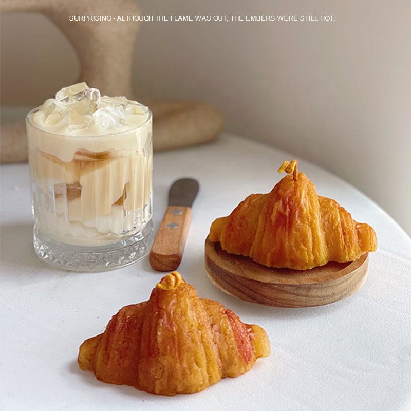 Croissant Shaped Soy Wax Aromatherapy Candle | Home Decor Scented Gift