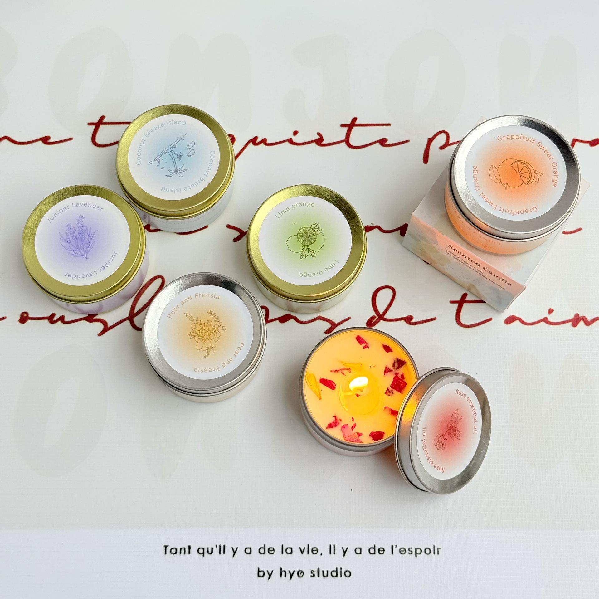 Luxury Soy Wax Candle | Dried Flower Aromatherapy Gift for Women