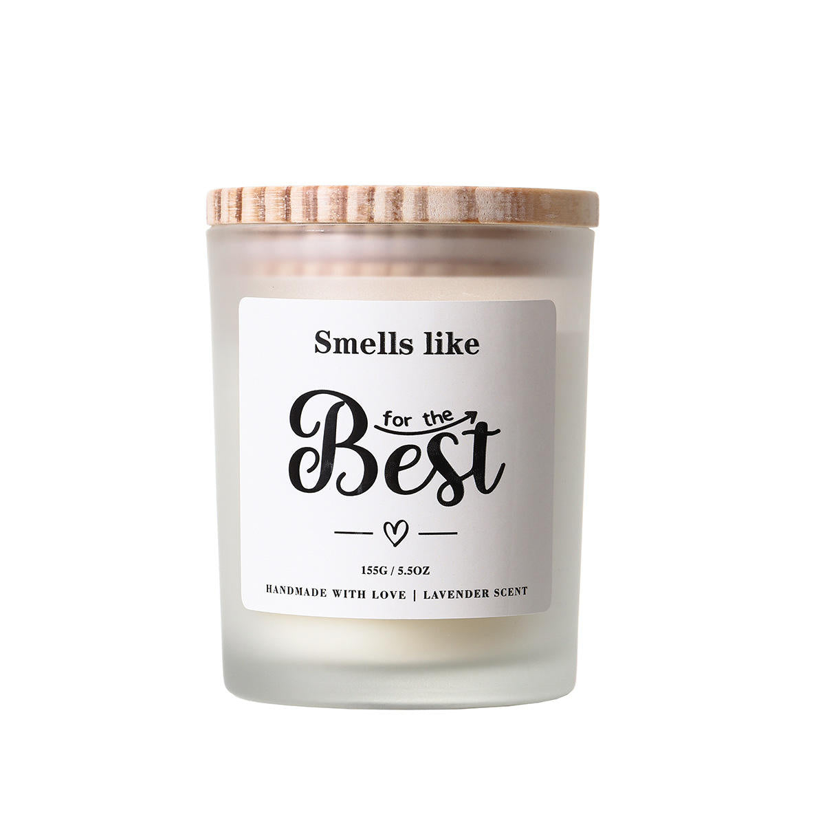 Organic Soy Scented Candle | Frosted Glass Jar & Bamboo Lid
