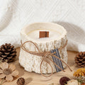 Small Wooden Stake Scented Candles — Handmade Mixed Wax