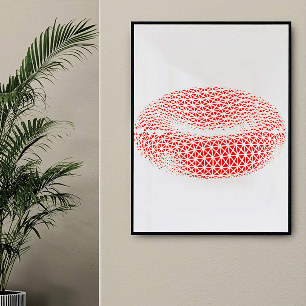 Large Laser Cut Drawing Stencil - 23.6 Inch Reusable Plastic Stencil