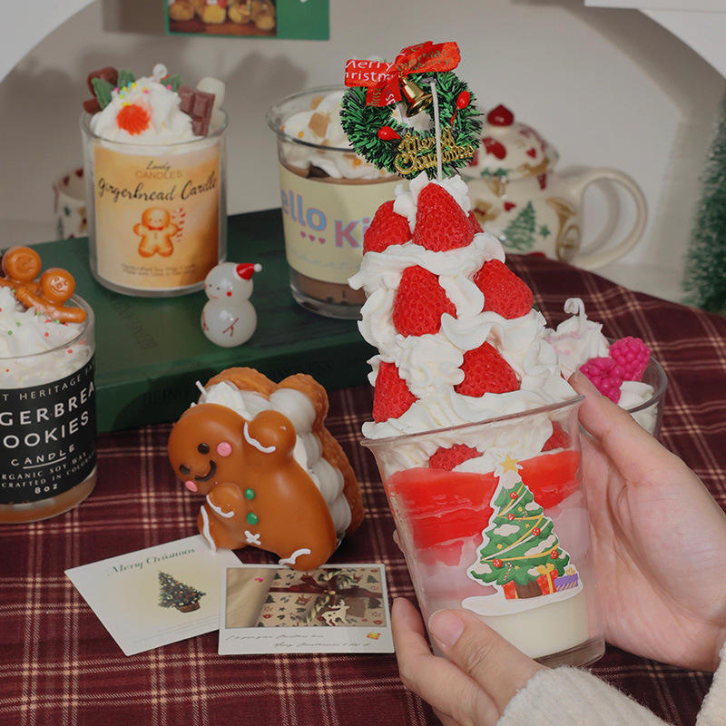 Milk Tea & Cake Soy Wax Candle | Handmade Scented Gift