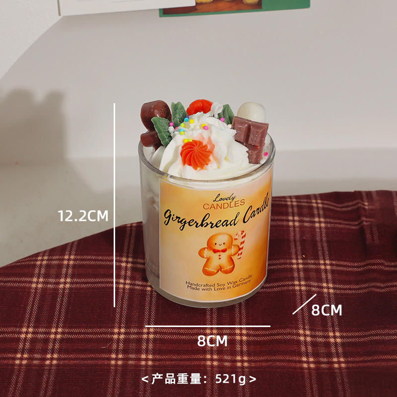 Milk Tea & Cake Soy Wax Candle | Handmade Scented Gift
