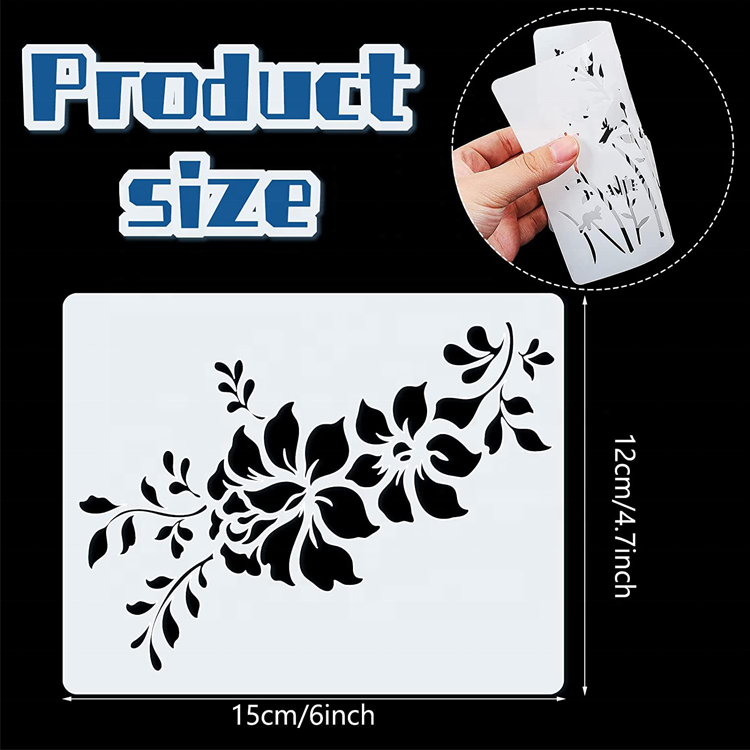 Wildflower Sakura Vine Reusable Stencil