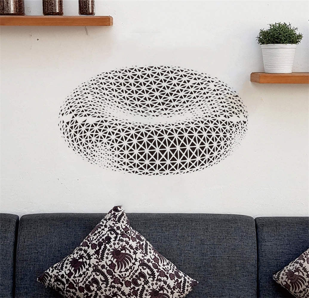 Large Laser Cut Drawing Stencil - 23.6 Inch Reusable Plastic Stencil