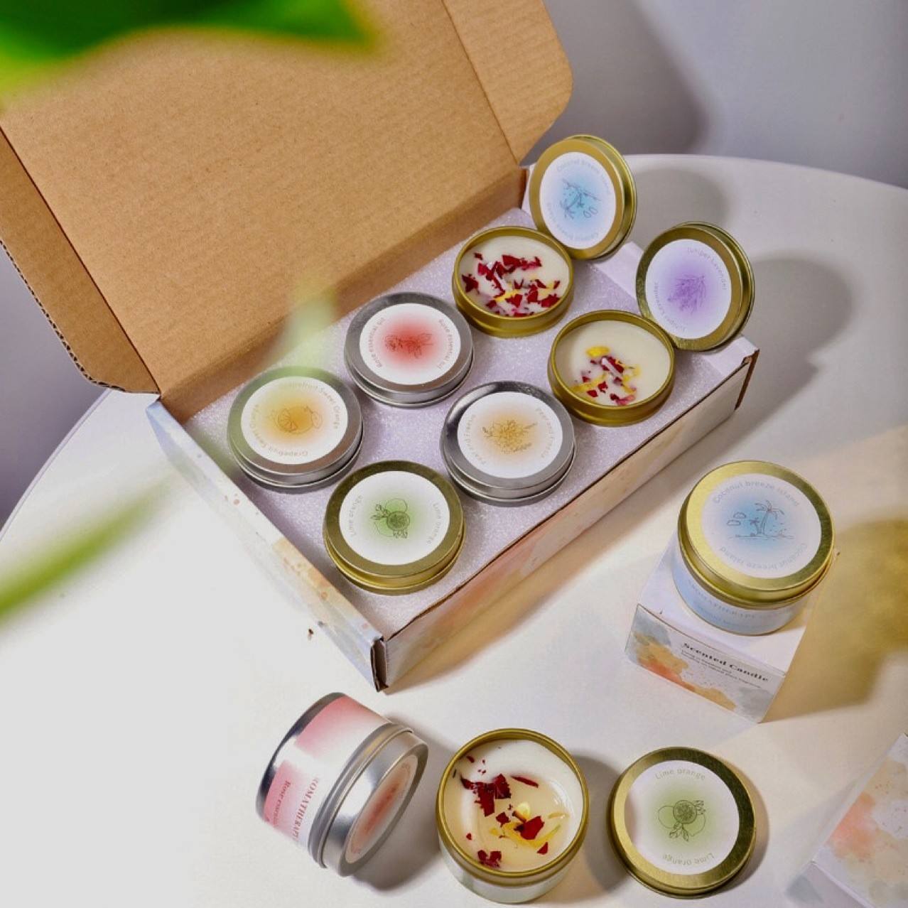 Luxury Soy Wax Candle | Dried Flower Aromatherapy Gift for Women
