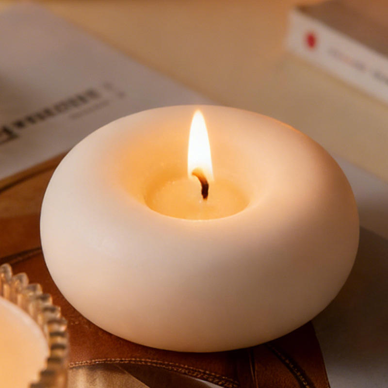 White Donut Handmade Smokeless Scented Candle