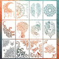 12-Piece Mandala Stencil Set