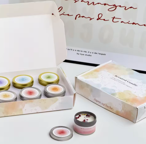 Luxury Soy Wax Candle | Dried Flower Aromatherapy Gift for Women